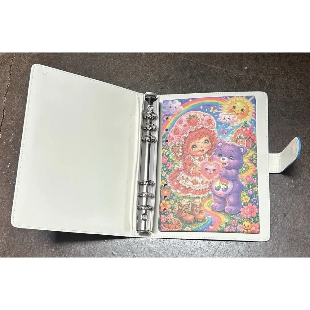 Care Bear Strawberry Shortcake Friends A5 Binder w/ matching paper